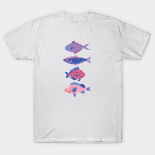 Nautical fish design summer art T-Shirt